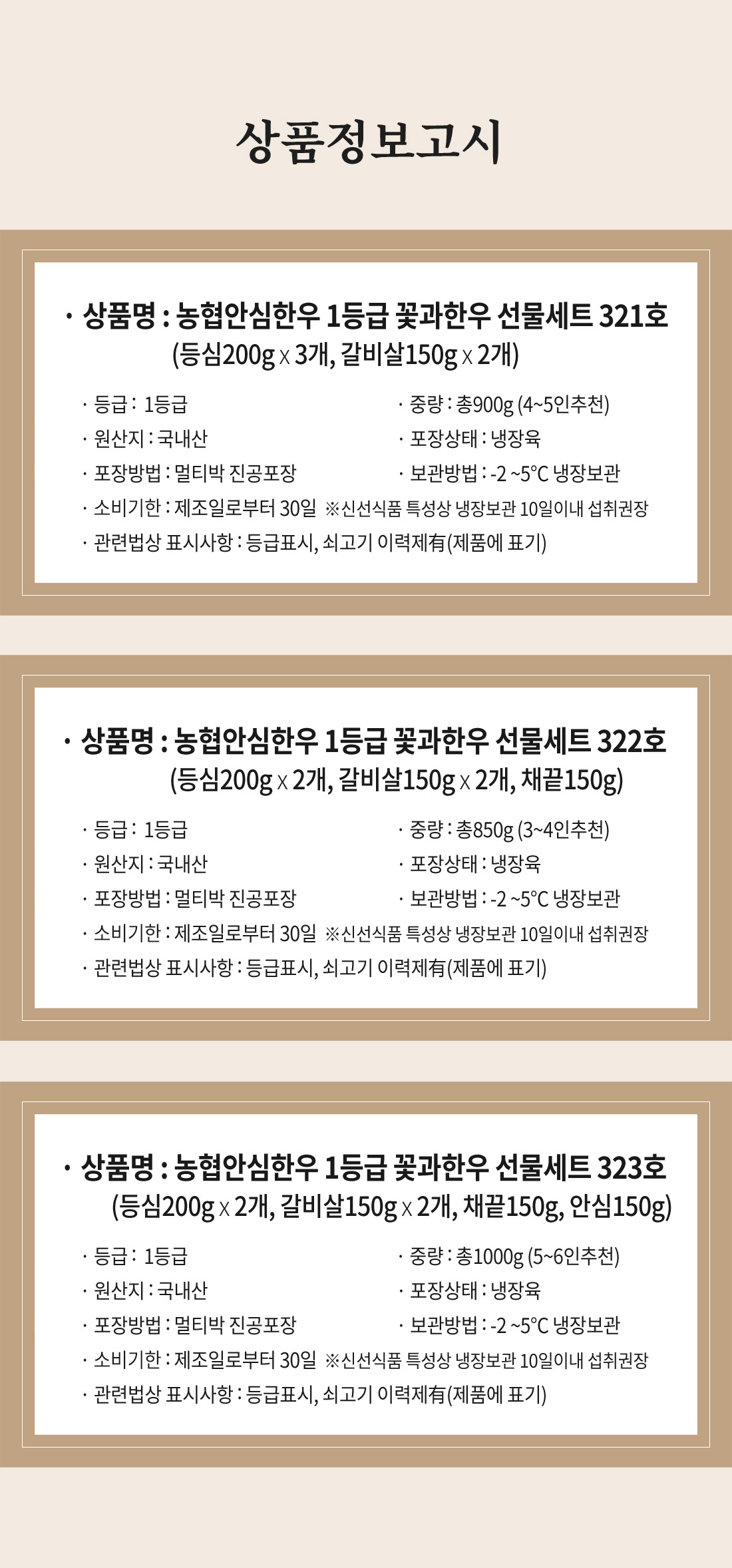 제품정보고시
